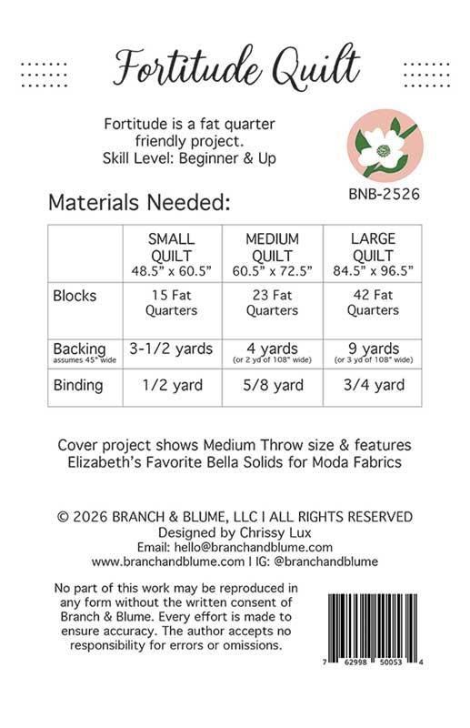 Fortitude Quilt Pattern