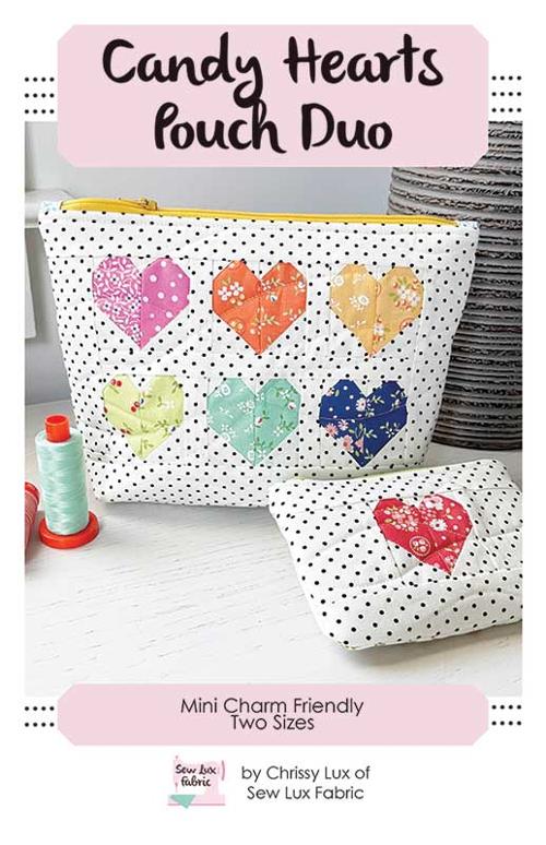 Candy Hearts Pouch pattern