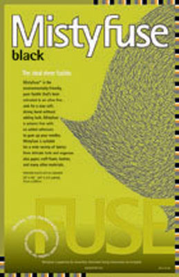 MistyFuse - Black - 20"x90"