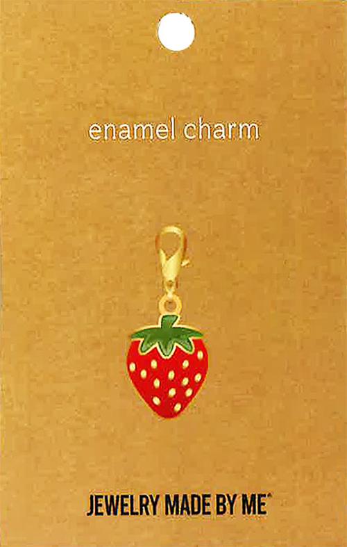 Strawberry - Enamel Charm