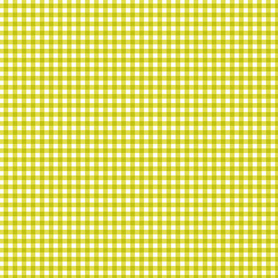 Ghostly Garden - Bitty Gingham - Green
