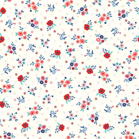 Star-Spangled Beauty - Bouquets - Cream