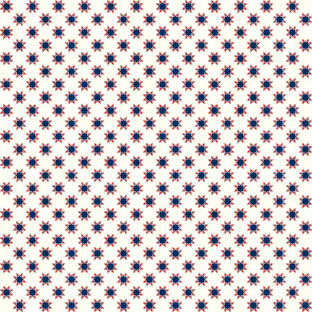 Star-Spangled Beauty - Tiny Quilt Stars - Cream