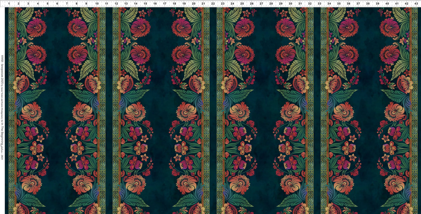 Vivid - Sewposium25 - Small Border - Spice