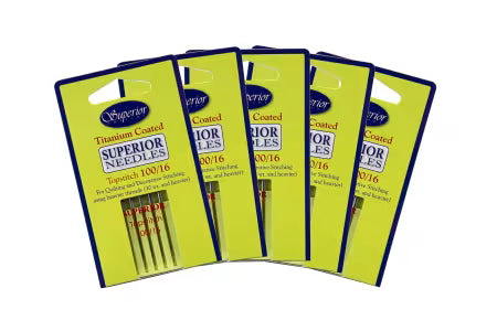 Superior Titanium Topstitch Needle Size 100/16 5ct