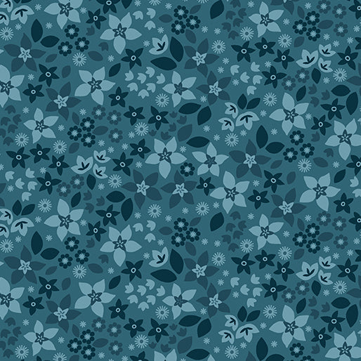 Holly & Hearth - Star Flowers - Teal