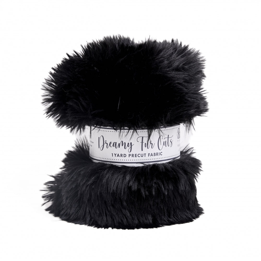 1 Yd Luxe Dreamy Fur - Black