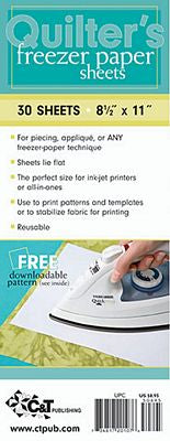 Quilter's Freezer Paper 8.5x11 70 sheets