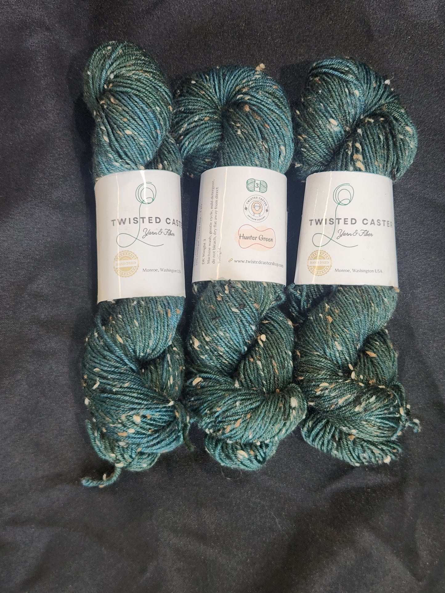 Twisted Caster - Tweed - Hunter Green