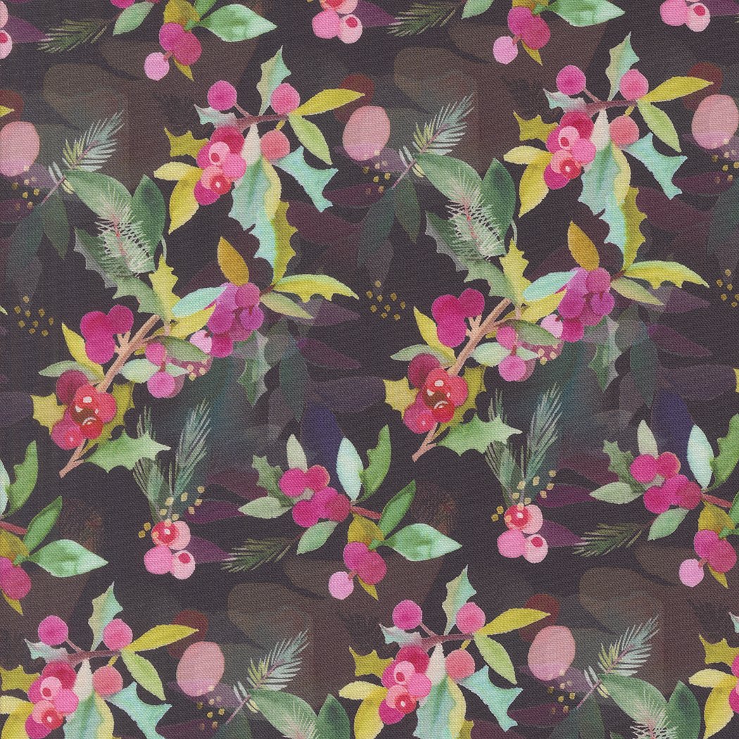 Love & Cheer - Holly Lights - Coal