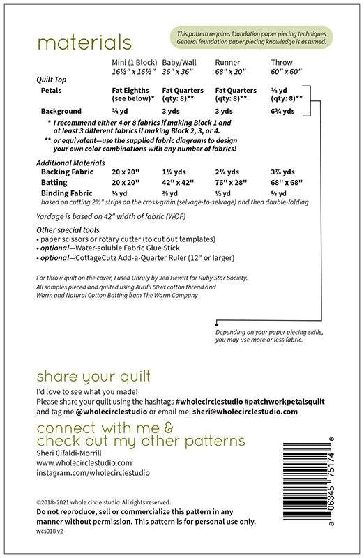 Patchwork Petal - Quilt Pattern