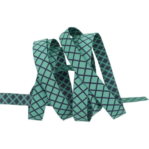 3/8" Ribbon - On the Grid - Raindrop