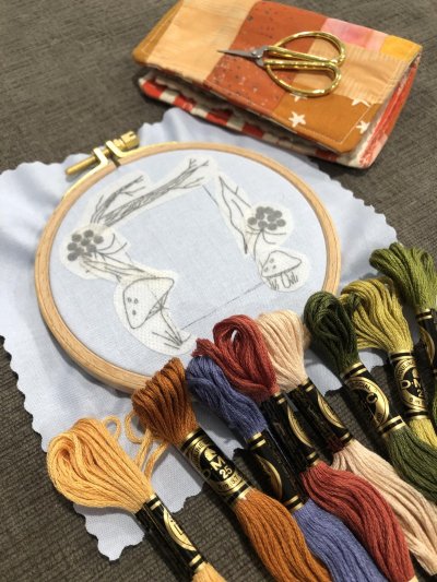 Hand-Embroidered Photo Frame