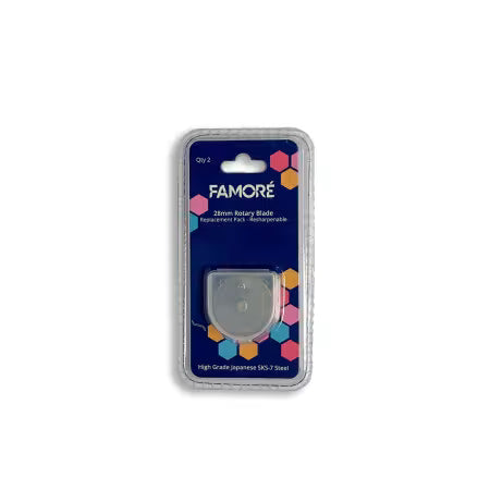 Famore 28mm Rotary Blade Replacement Pack - 2pc