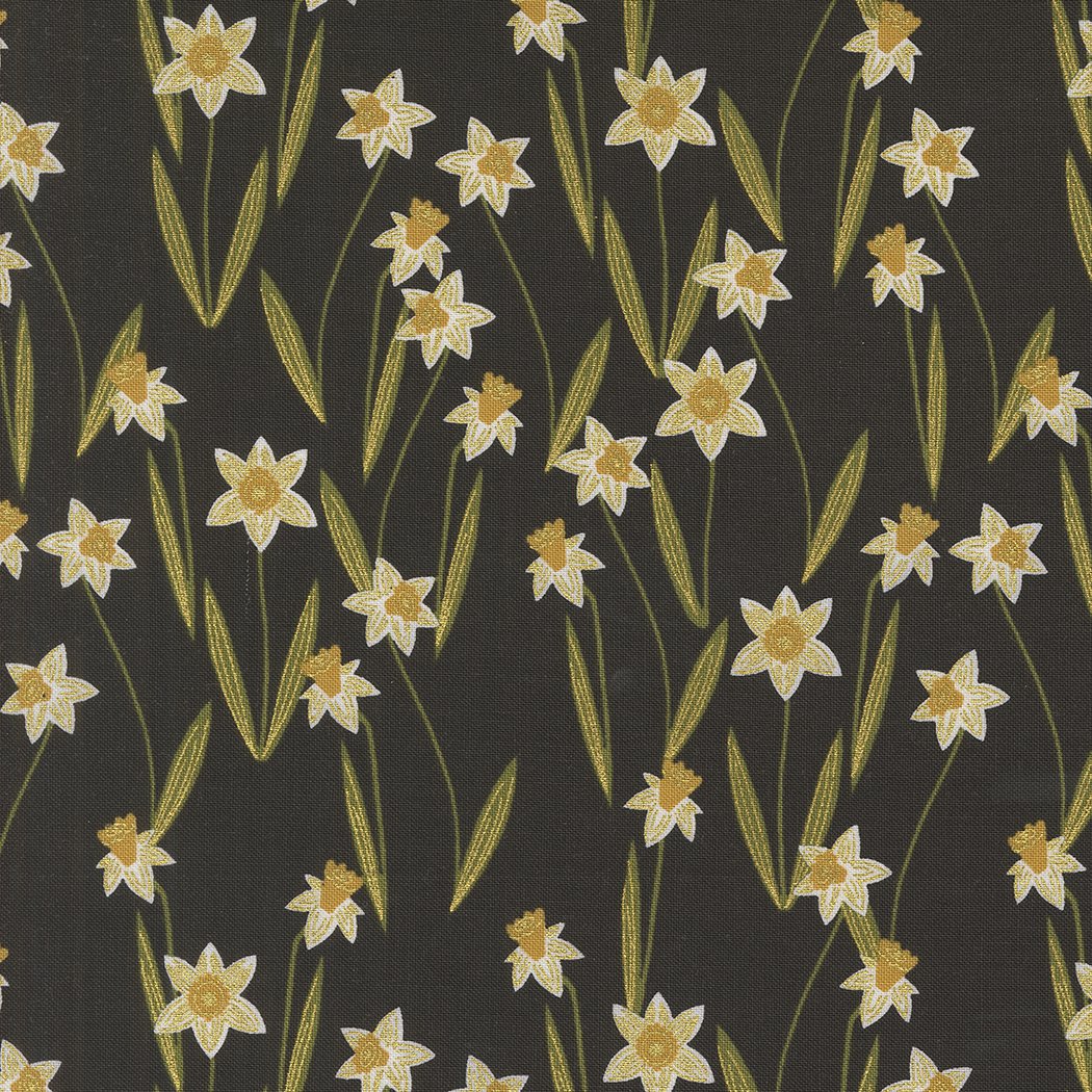 Bee Garden - Darling Daffodils - Metallic Black