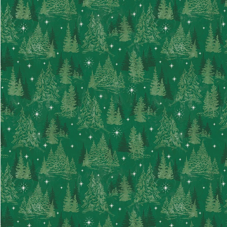 Jolly Christmas - Winter Forest - Green