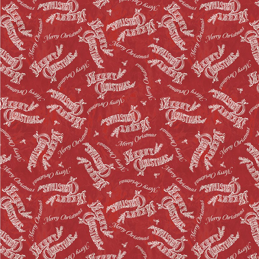 Jolly Christmas - Merry Christmas - Red