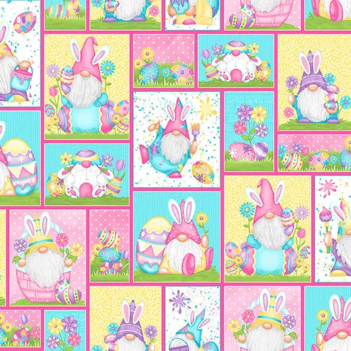 Gnomies - Easter Patchwork - Multi