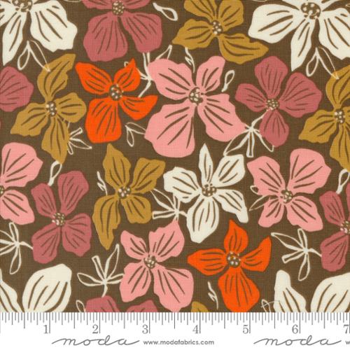 Things Above - Block Florals - Cocoa