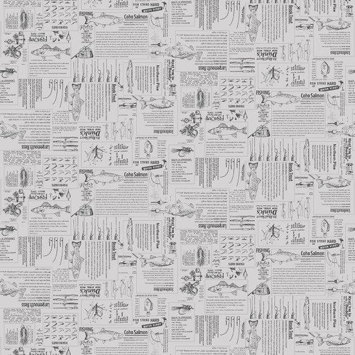 River Rhythm - Newsprint - Dove