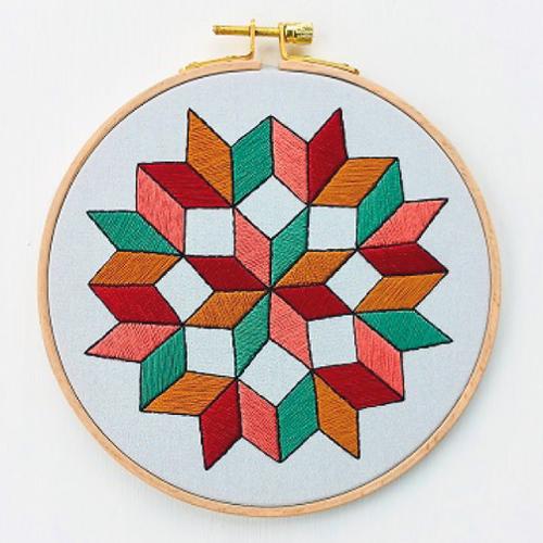 Embroidery Kit - Quilted Wheel