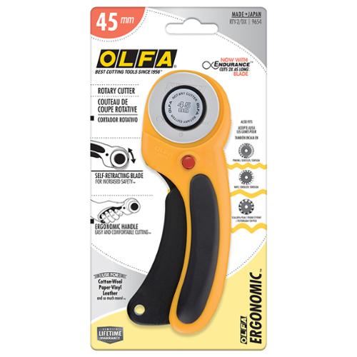 Olfa Ergonomic Rotary Cutter 45mm