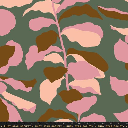 108" Wideback - Calathea - Fiddle Leaf - Deep Moss