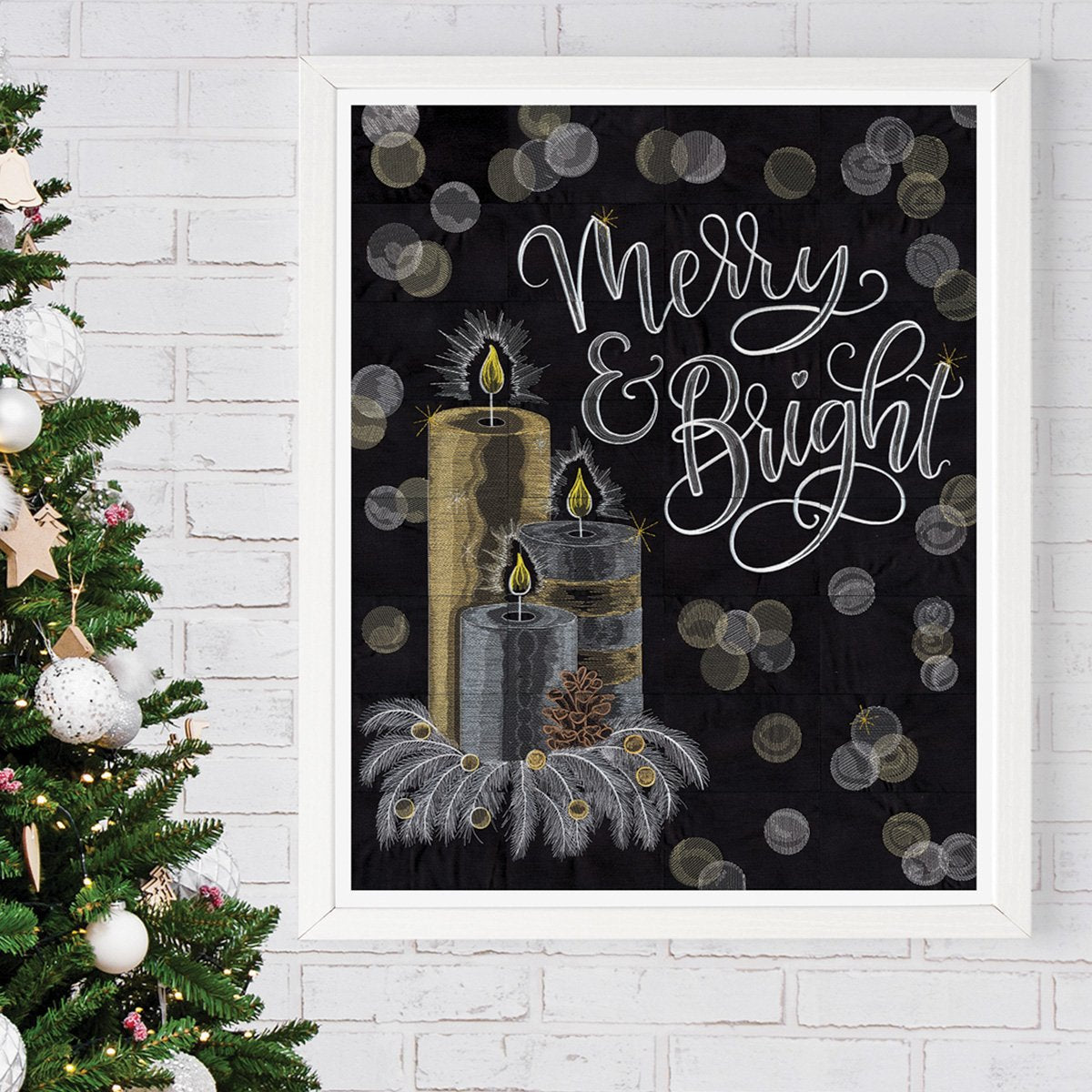 Merry & Bright Tiling Scene USB