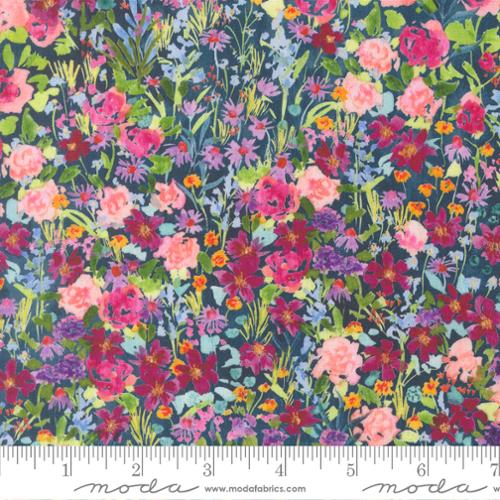 Soulstice Rayon - Glitter Garden - Navy
