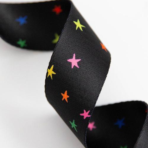 Starry Webbing 1 1/2 " - Vivid Black