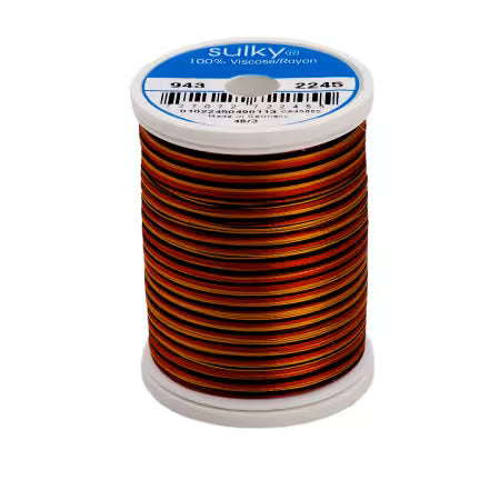 Sulky Rayon 40 wt Thread 850 yd - Old Gold Black Red