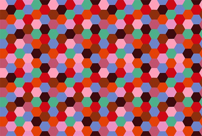 Piecework - Hexagons - Rustic