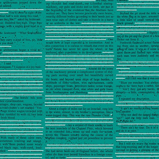 Scrawl - Redacted Redux - Cyan