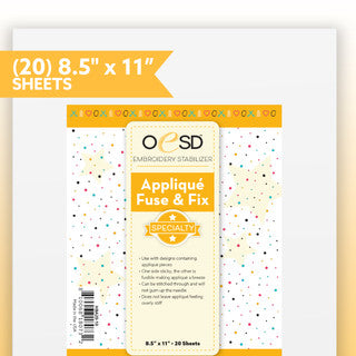 Applique Fuse and Fix - 8"x11" sheets - 20pk