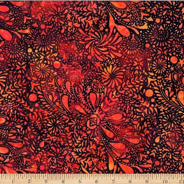 Bali Batik - Dragonfly - Paprika