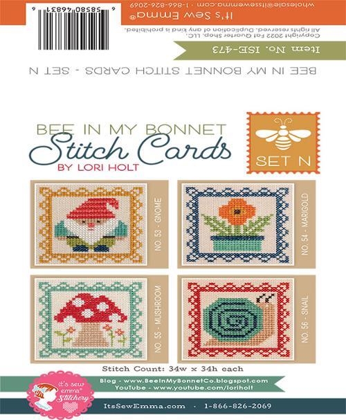 Bee in my Bonnet - Stitch Card