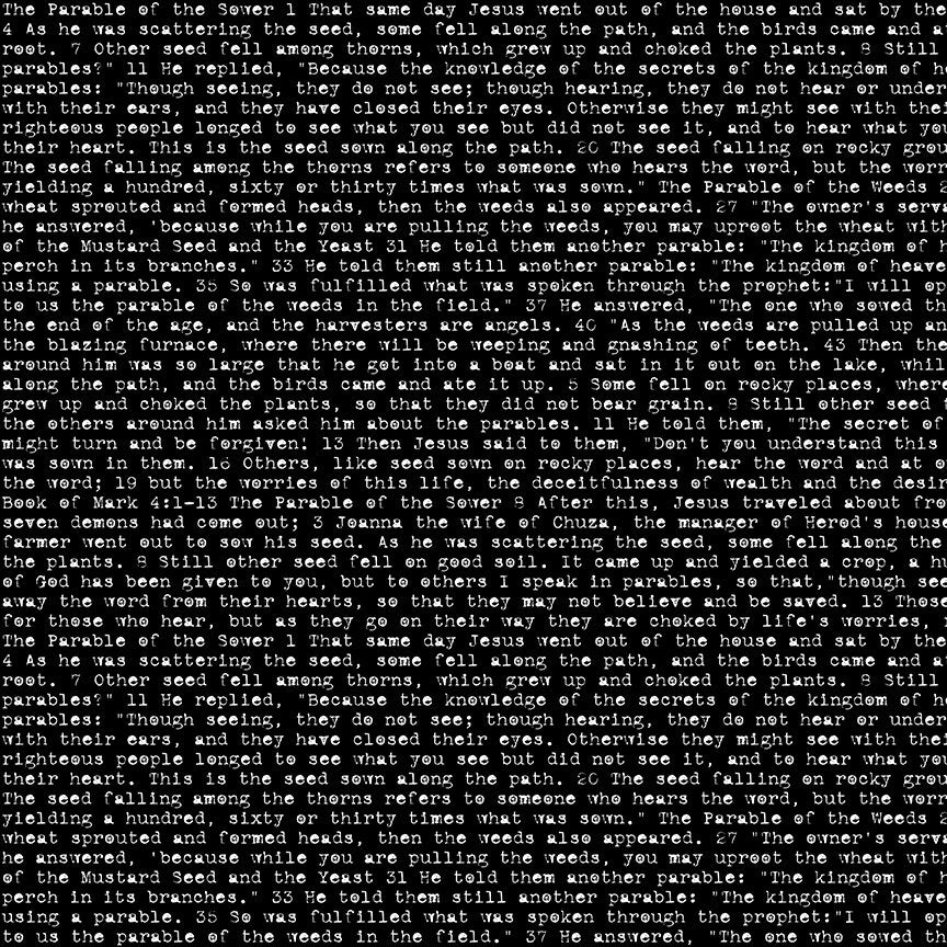 Sewing Seeds - Seed Sower - Black