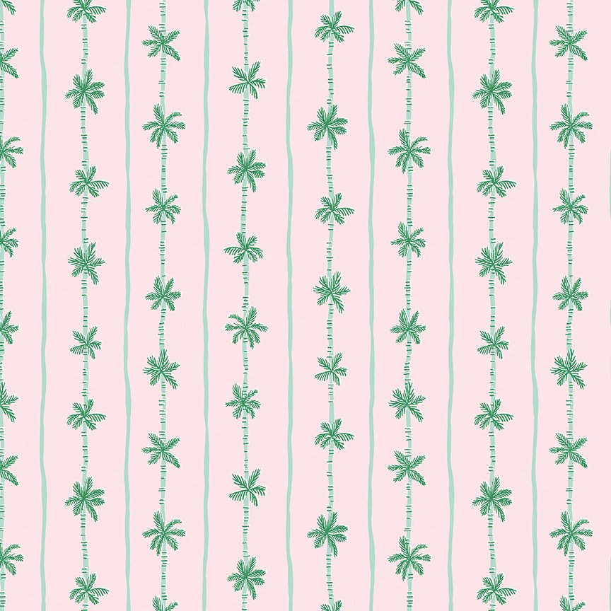 Forever Neverland - Palm Stripe - Pink