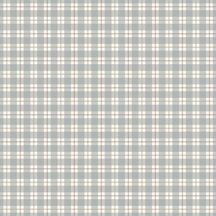 Evening on the Prairie - Picnic Plaid - Stone