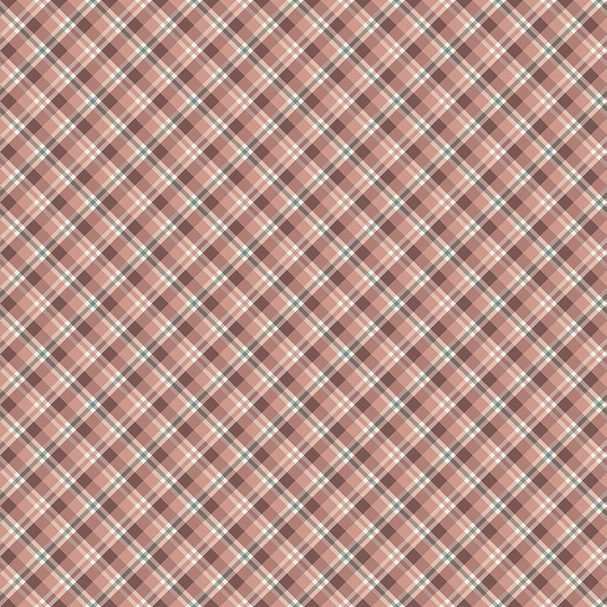 Evening on the Prairie - Prairie Plaid - Dusty Rose