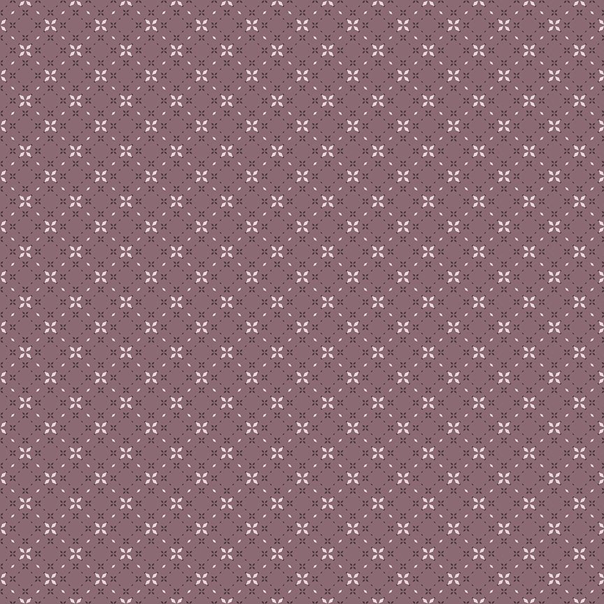 Evening on the Prairie - Geo Floral - Grape