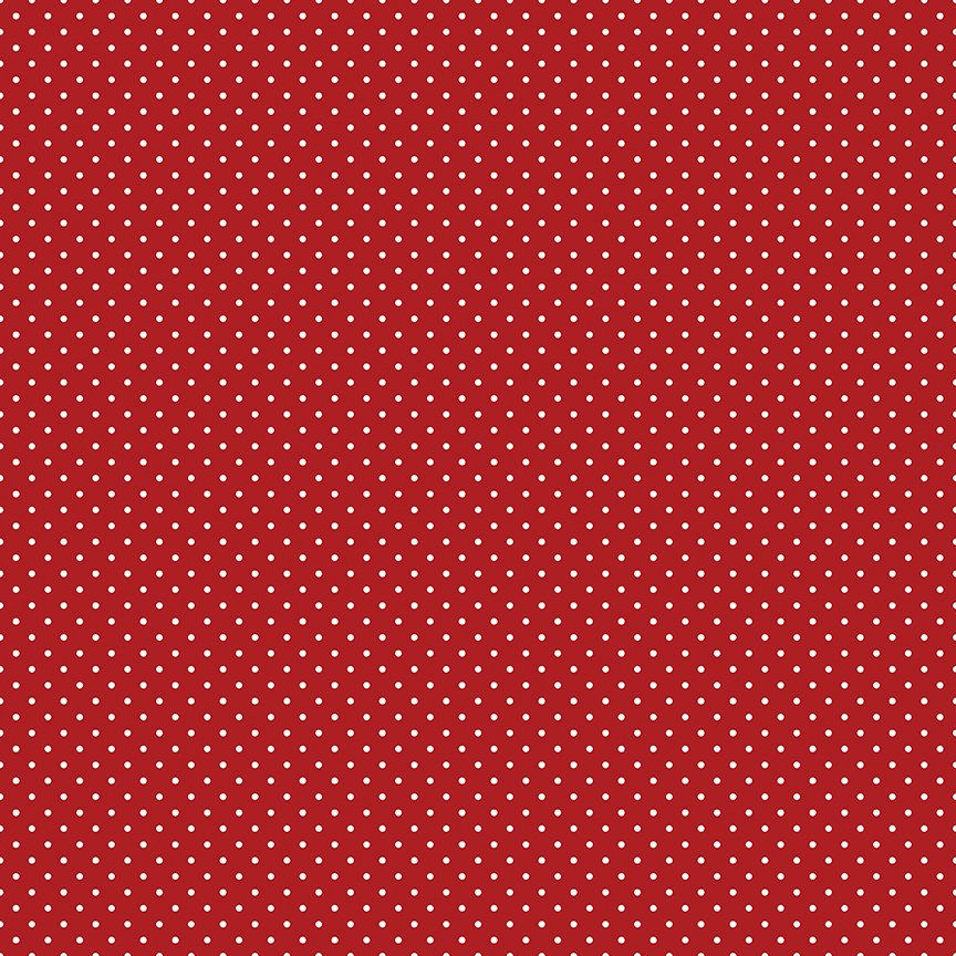 Swiss Dot - Barn Red