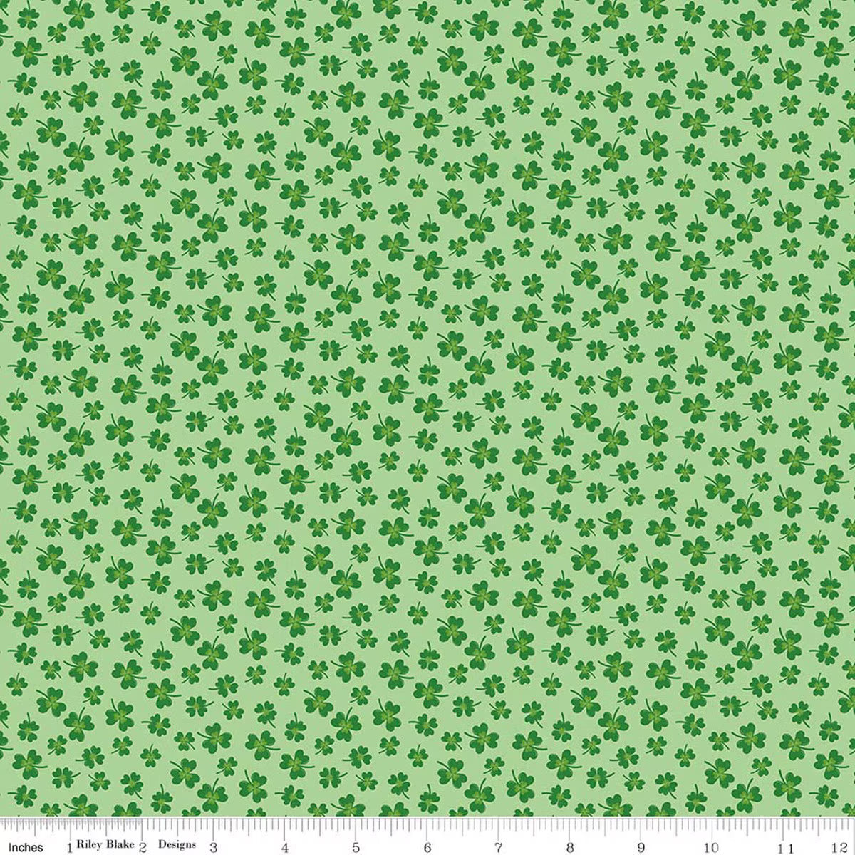 Seasonal Basics - Shamrocks - Light Green