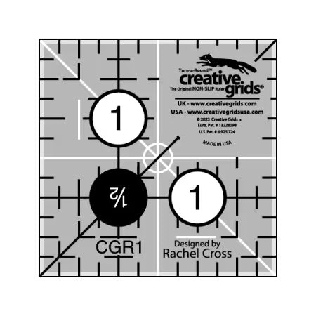 Creative Grids Ruler 1-1/2" Square