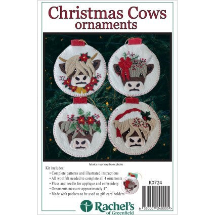 Christmas Cows Ornaments Kit