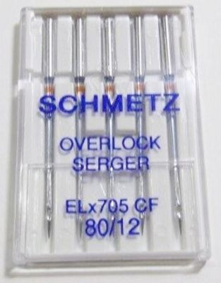 Serger ELX705 Chrome 80/12 5pk