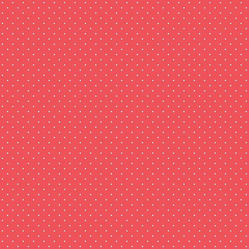 Flannel Dots - Red