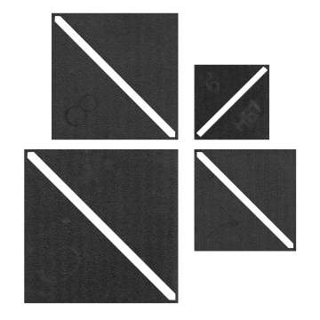 Half-Square Triangle Template Set Large