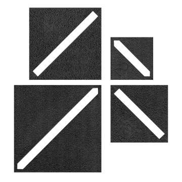 Half-Square Triangle Template Set Small