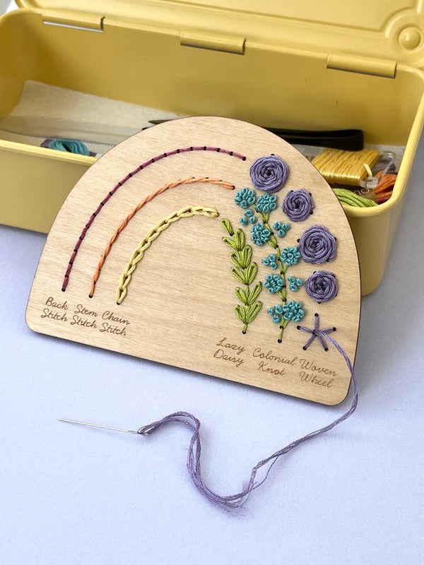 Rainbow Sampler Embroidery - Stitch Disk Kit